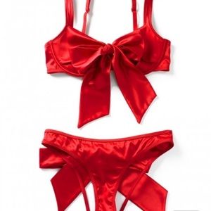 Adore me red bow bra Clearance