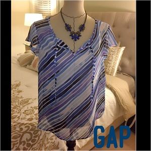 NWT - GAP Multicolor Sheer Top