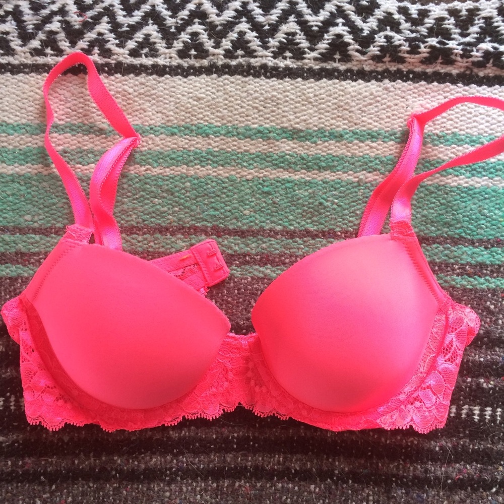 Spring break pink bra