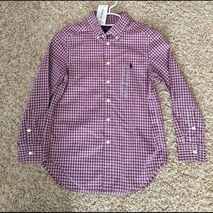 NWT Ralph Lauren boys button up shirt size 8