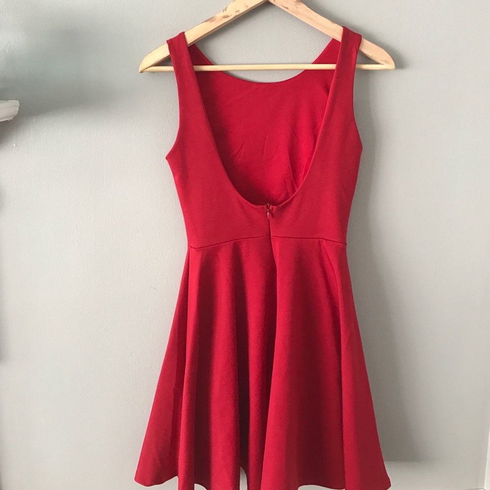 Lulus call me anytime backless skater dress