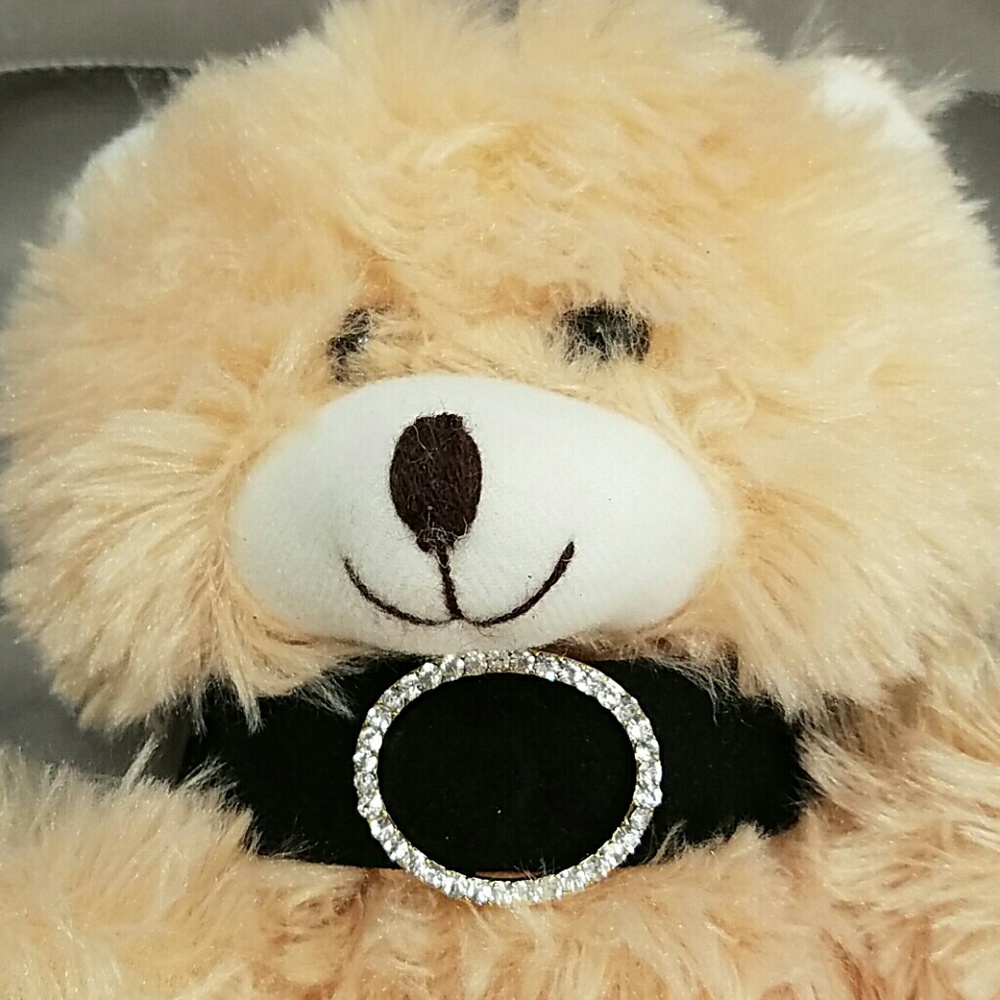 Choker Diamond Look Rhinestones Black band