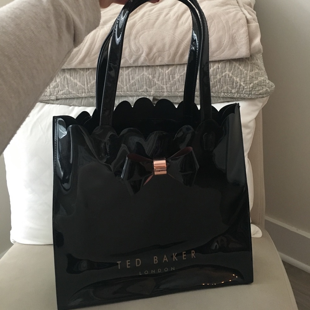 Large Beach tote shopping tote ted baker with bow