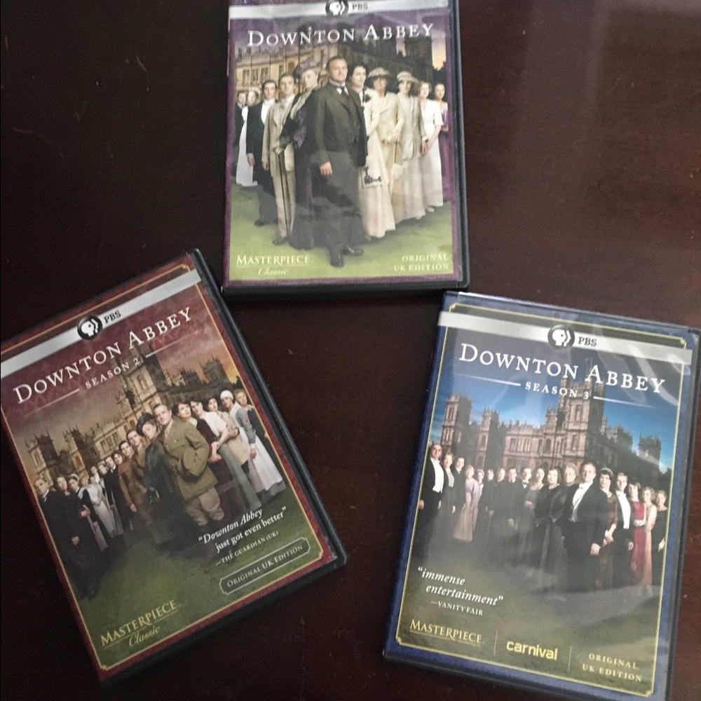 Seasons 1,2,3 of Downton Abbey