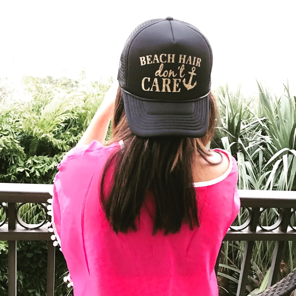 NWT Beach Hair Don't Care Trucker Style Hat