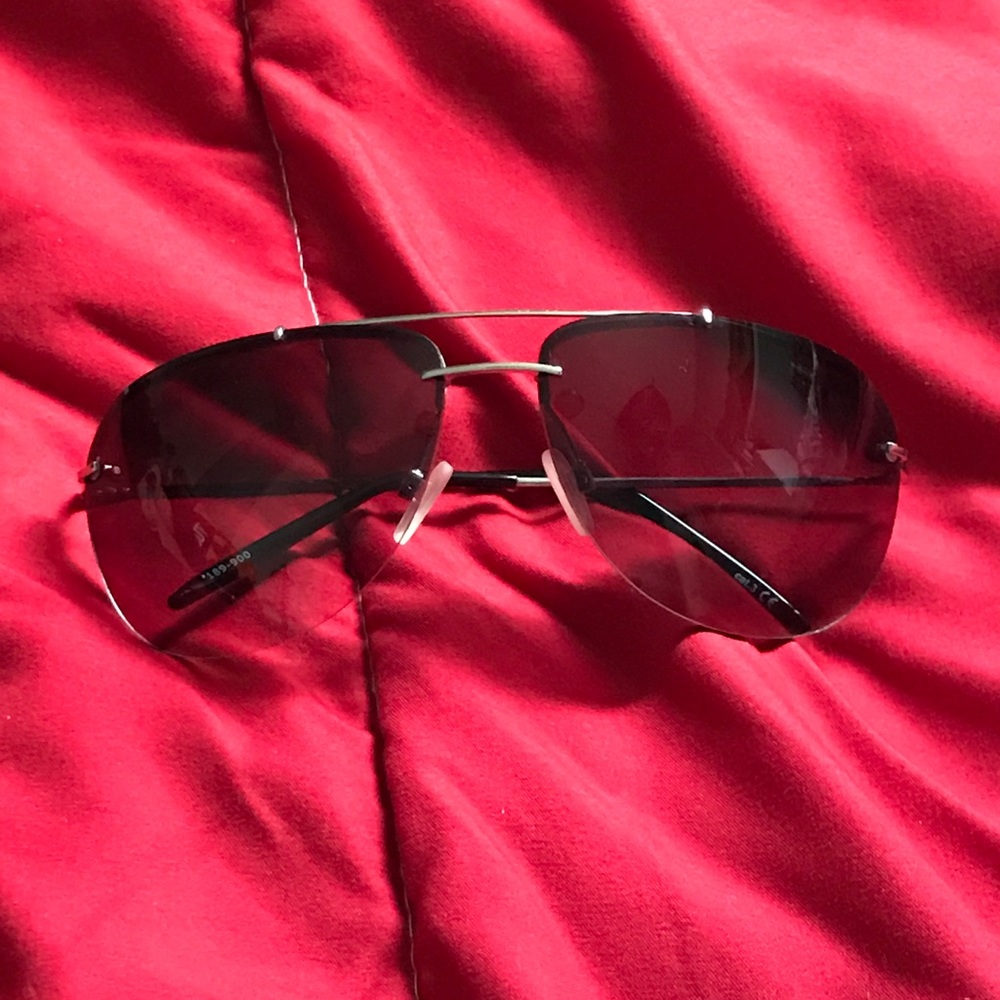 Aviator Sunglasses Black/Silver