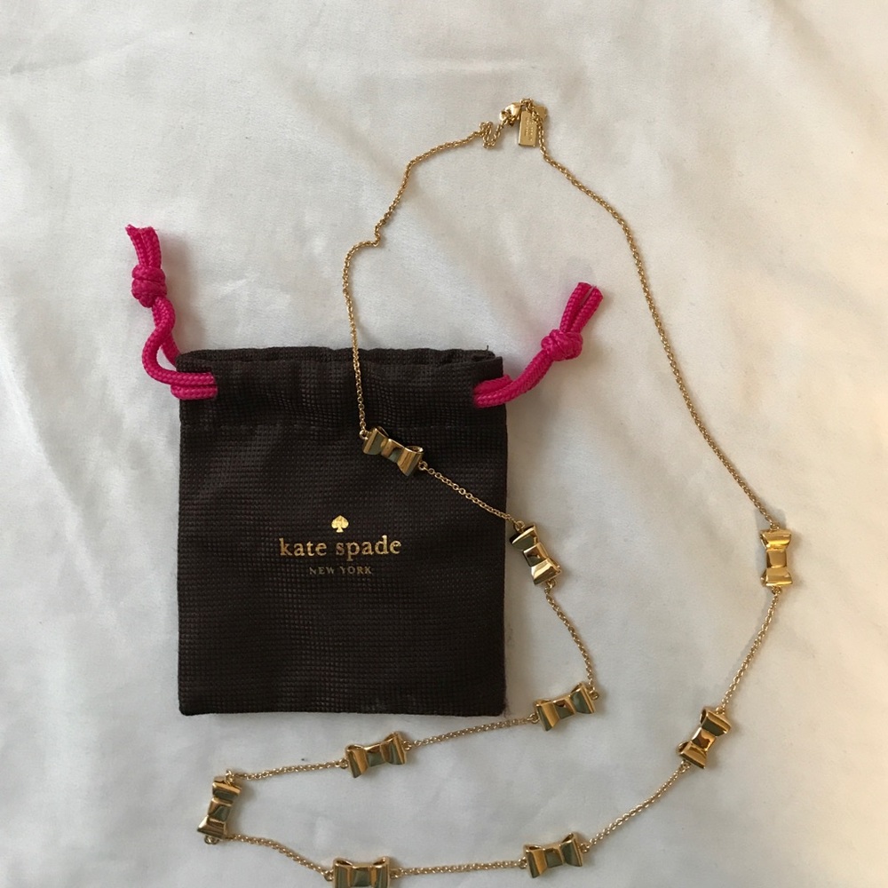 *REAL* Kate Spade bow-tie necklace