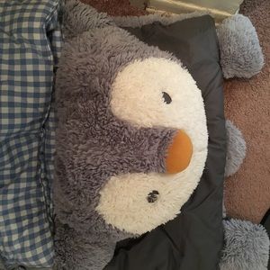 Pottery barn penguin sleeping bag.