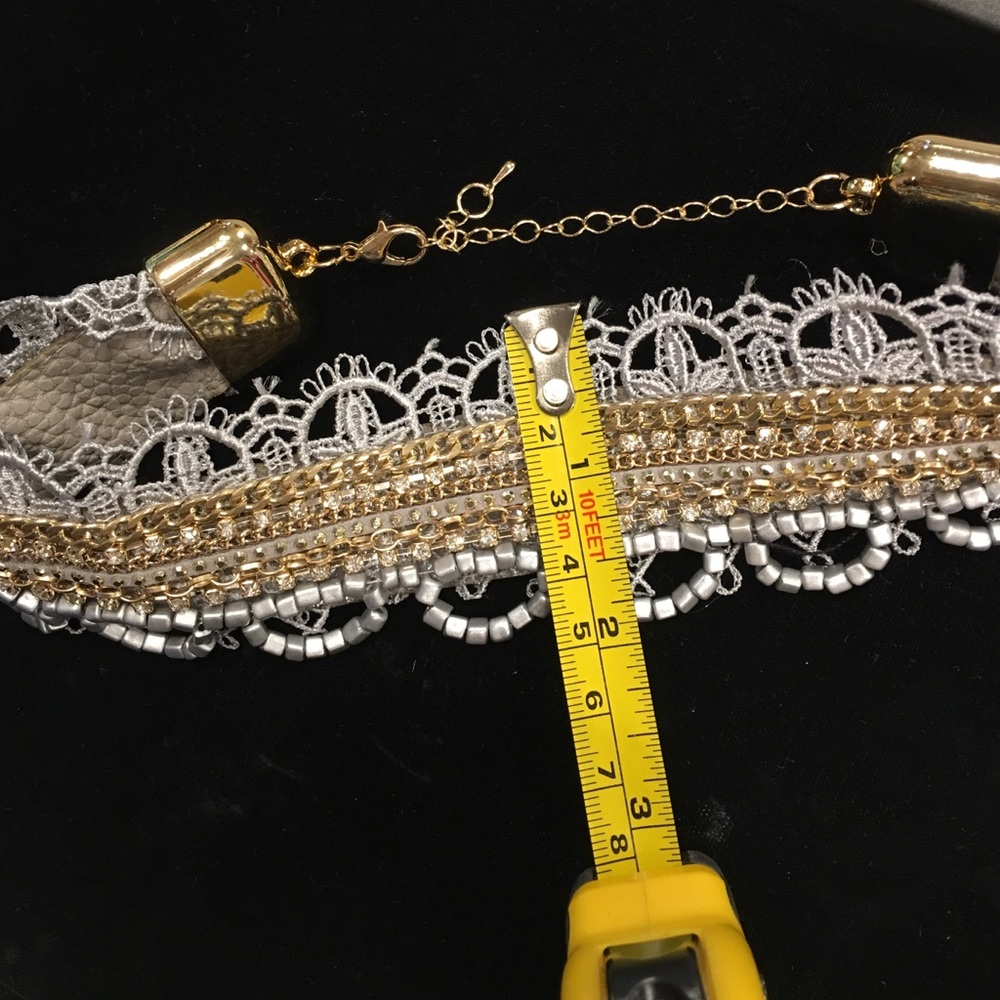 Choker Silver and Gold tone - Picture 2 of 4