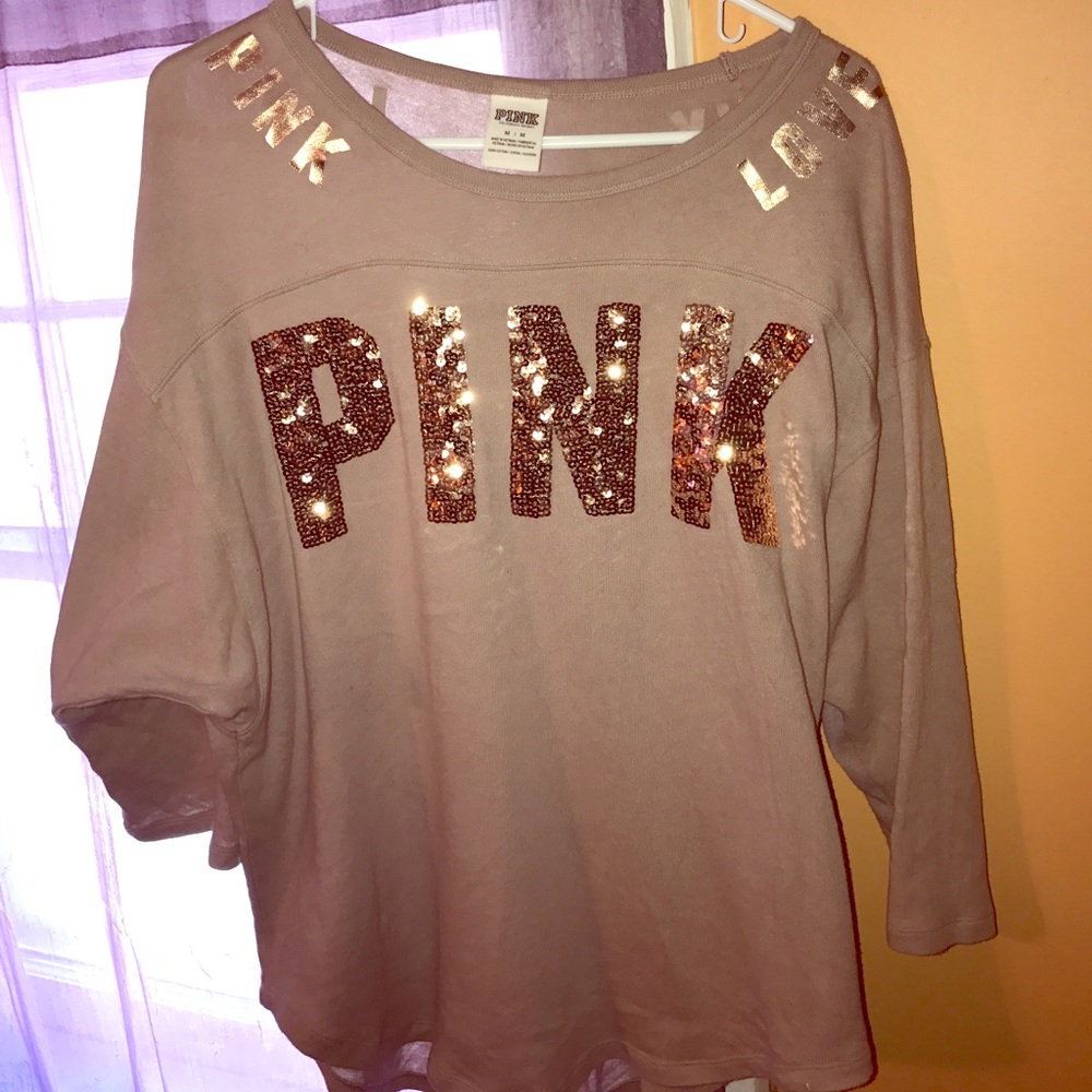 ❄️SNOW DAY SALE❄️ VS PINK bling boyfriend jersey