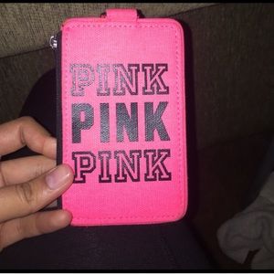 Vs pink ID card holder