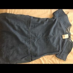Denim Chambray Shift Dress
