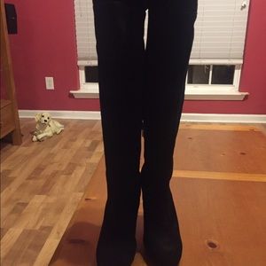 Jessica Simpson Black Suede Boots