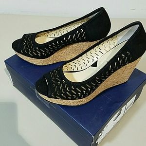 Size 8 Wedge Suede Sandals