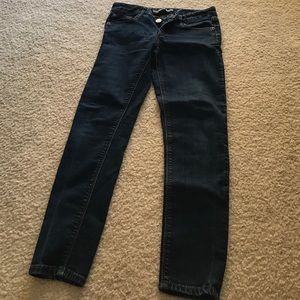 Express Stella low rise jean leggings 0short