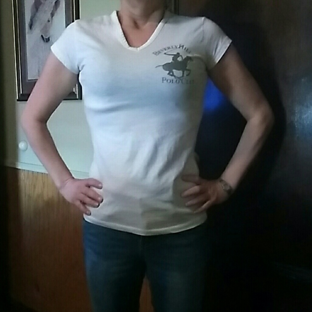 Beverly Hills Polo club v neck cotton tee  shirt