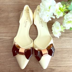 Super cute and flirty TED BAKER bow flats