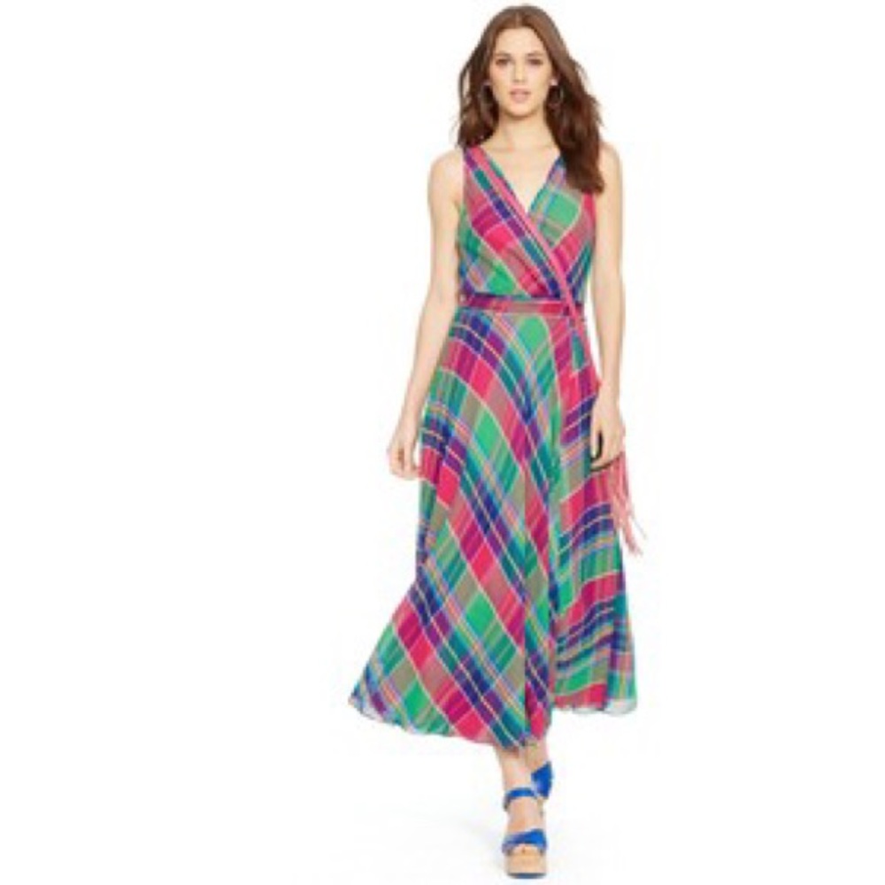 Polo Ralph Lauren Madrid wrap maxi dress
