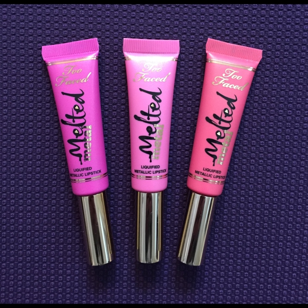 💜HP💜 TooFaced Bundle Melted Metal Lipstick - Picture 2 of 4