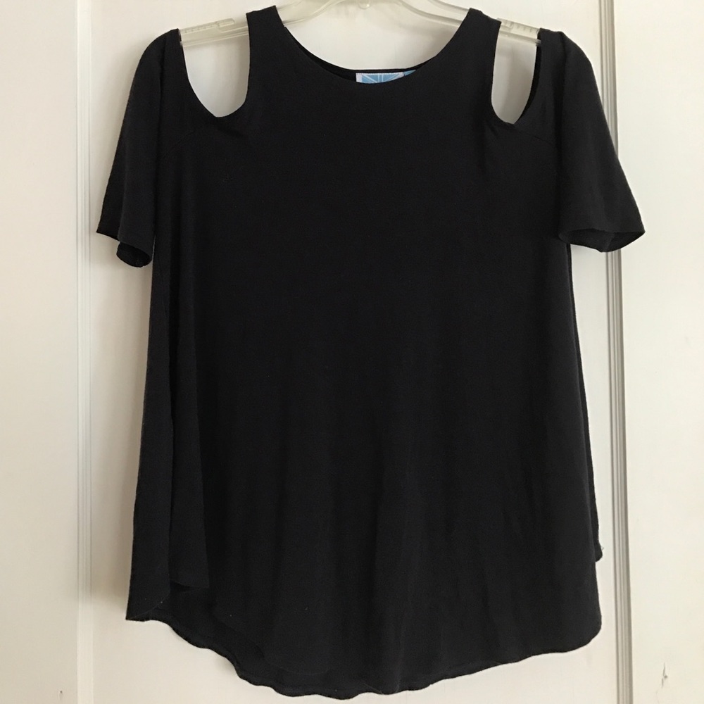 Survival Cold-Shoulder Navy top