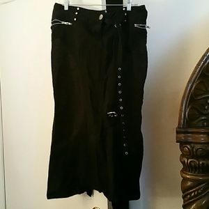 Lip Service adjustable length goth skirt
