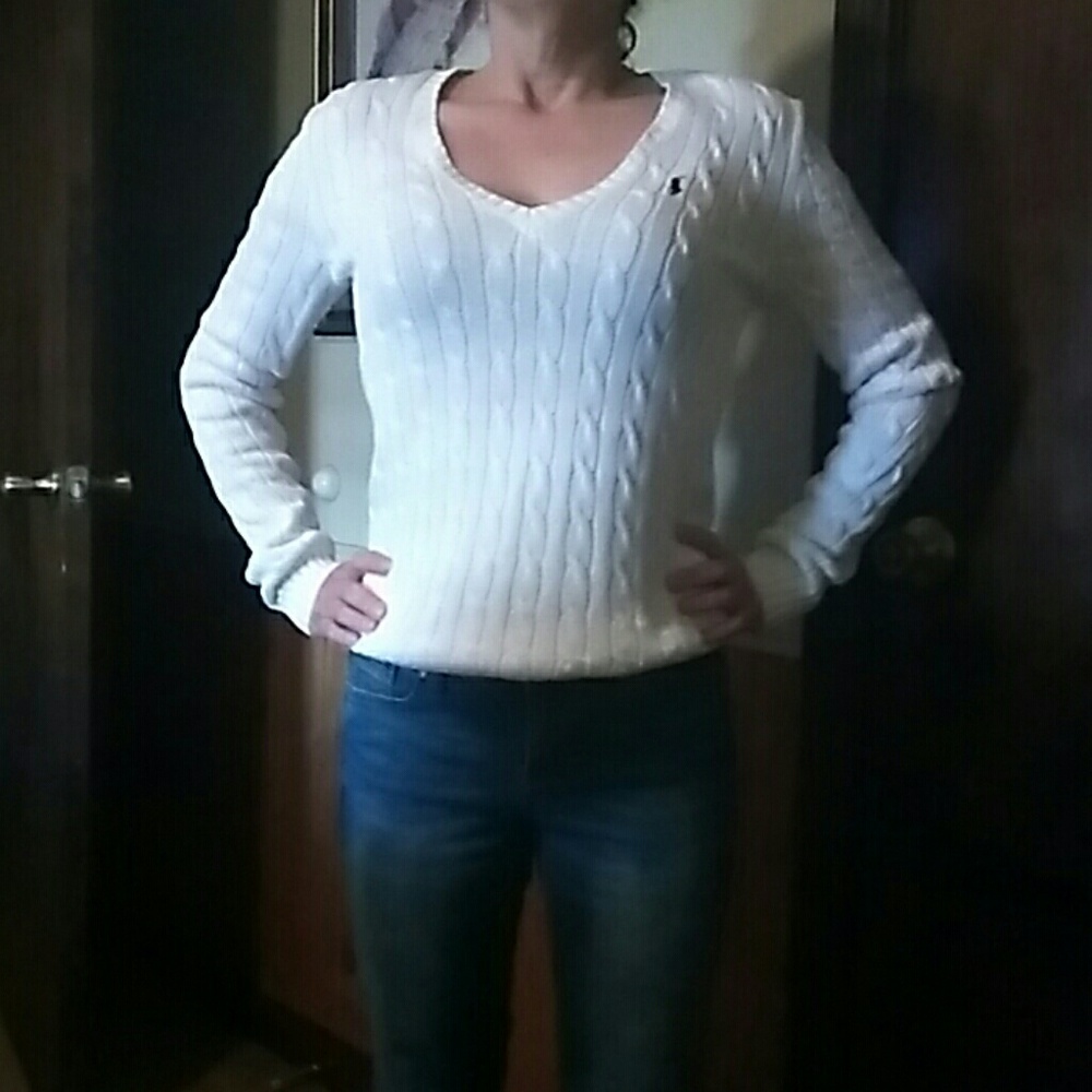 Ralph Lauren sport Polo ribbed V-neck flawless