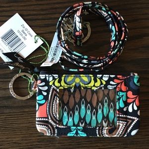 Vera Bradley Zip ID Case and Lanyard, Sierra