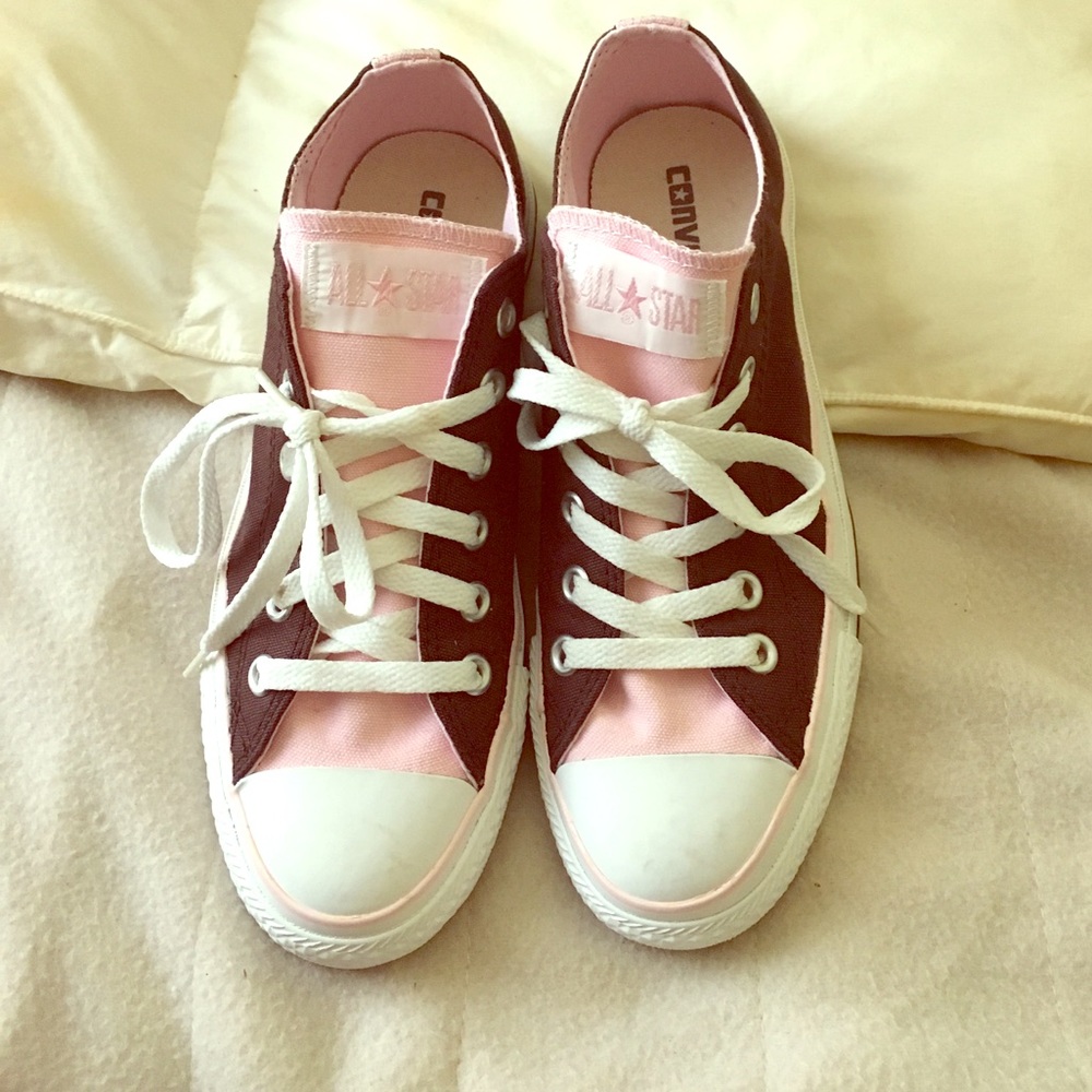 Brown & Pink All Star Converse