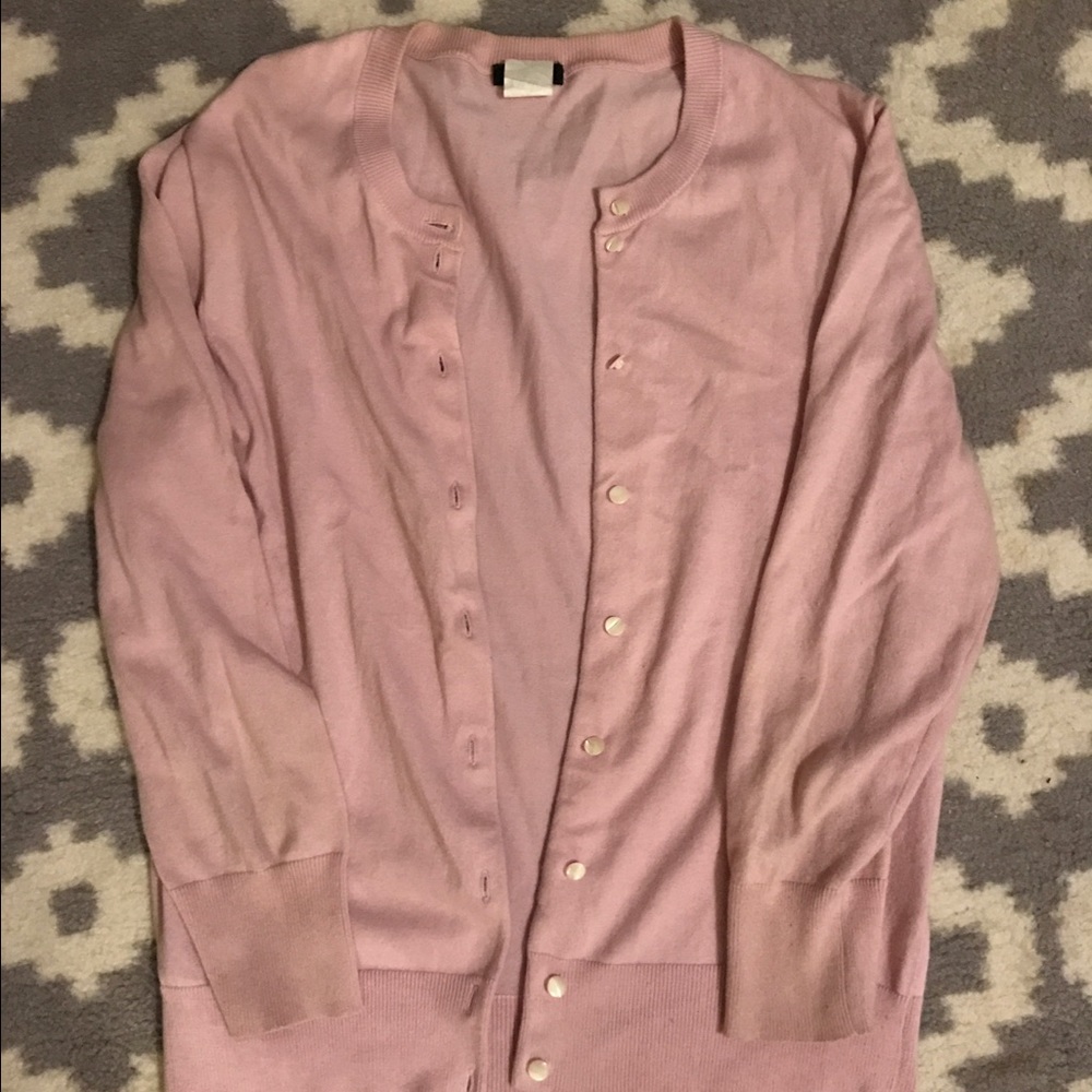 JCREW SWEATER - lavender cardigan