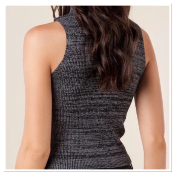 Francesca's Aubree Ribbed Crop Tank - Picture 2 of 3