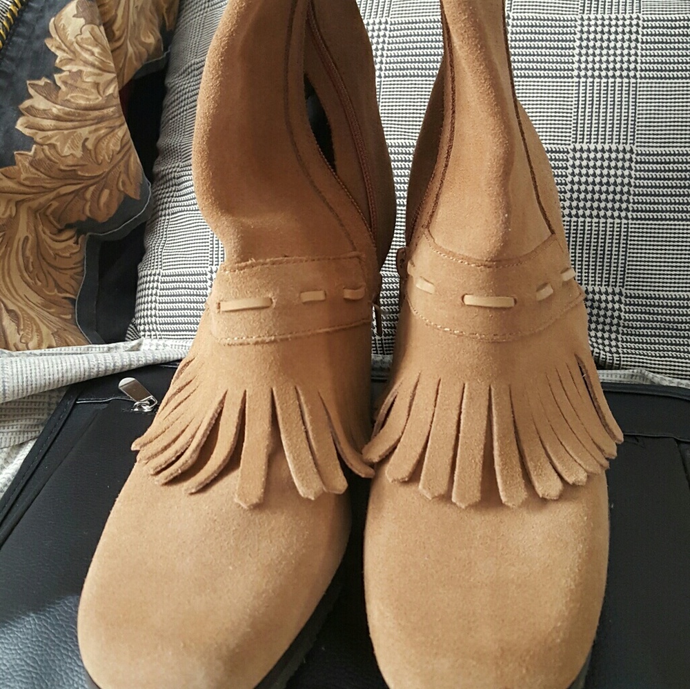 Faryl Robin "tutu" fringed mid-calf boots