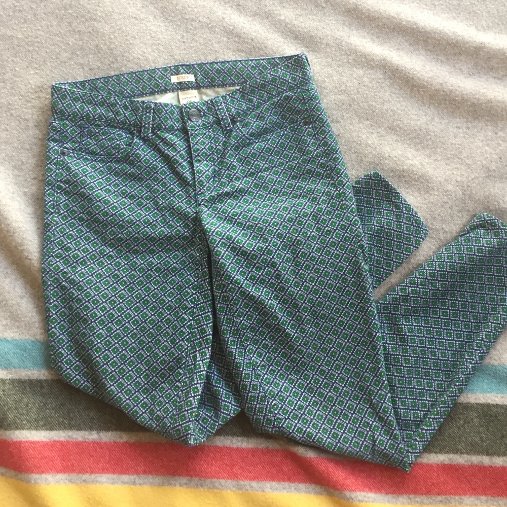 J.Crew patterned cords