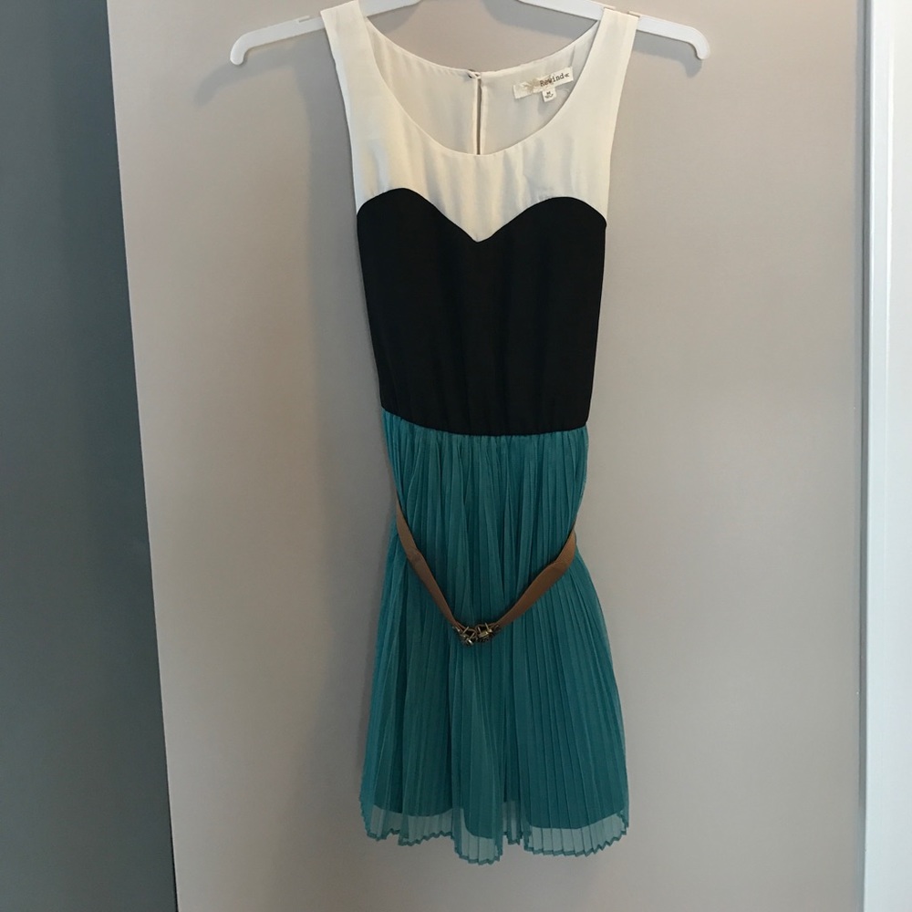 Semi-formal color block dress