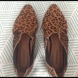 Jeffrey Campbell leopard loafers
