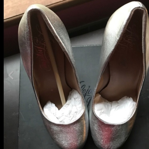 Alejandro Ingelmo Sophia silver platform pumps - Picture 4 of 8