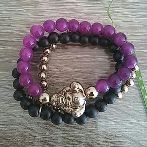 Budha triple bracelet