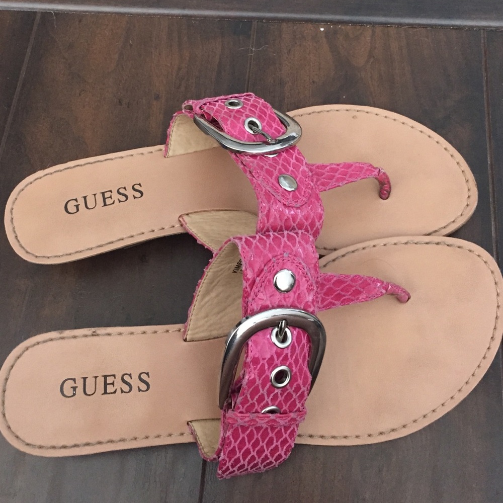 Pink guess sandals