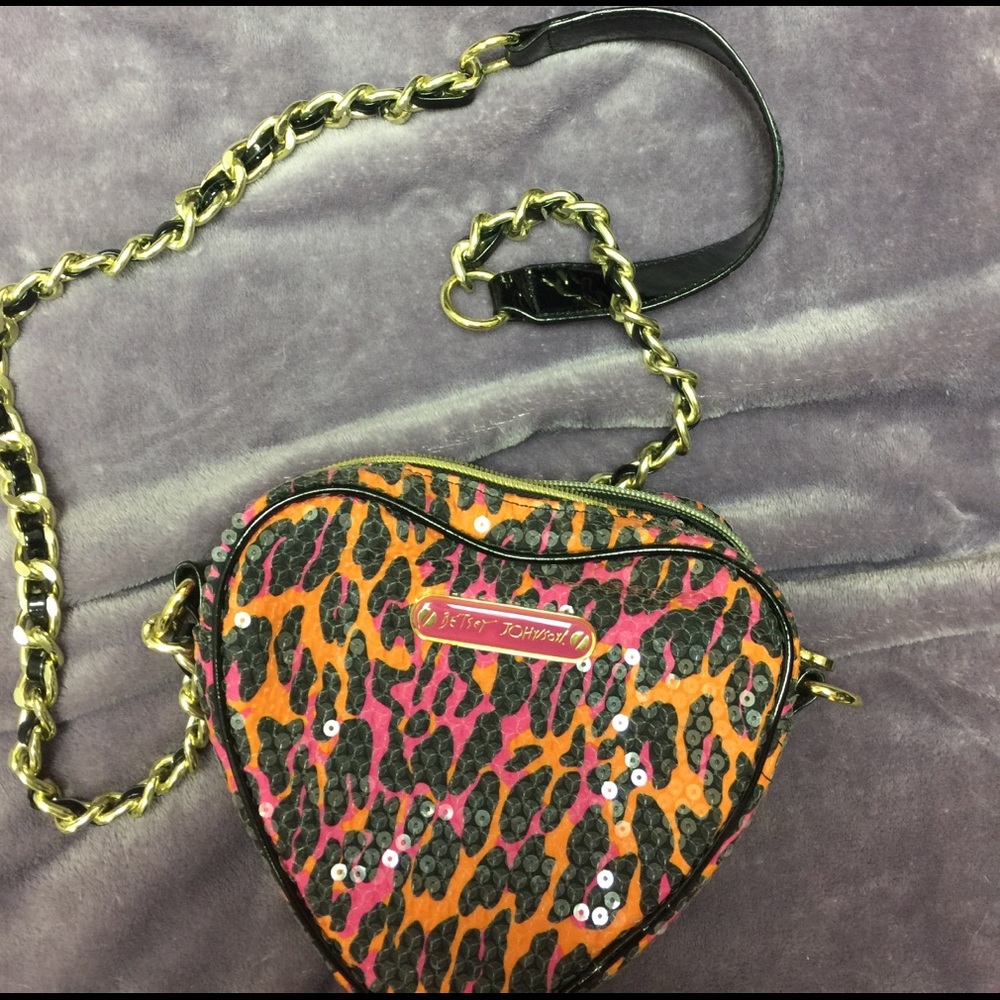 Betsey Johnson leopard crossbody