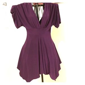 Plum V neck