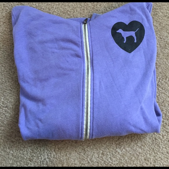 PINK Victoria's Secret Tops - 💜🎀 Great zip up sweatshirt for summer! 🕶💜