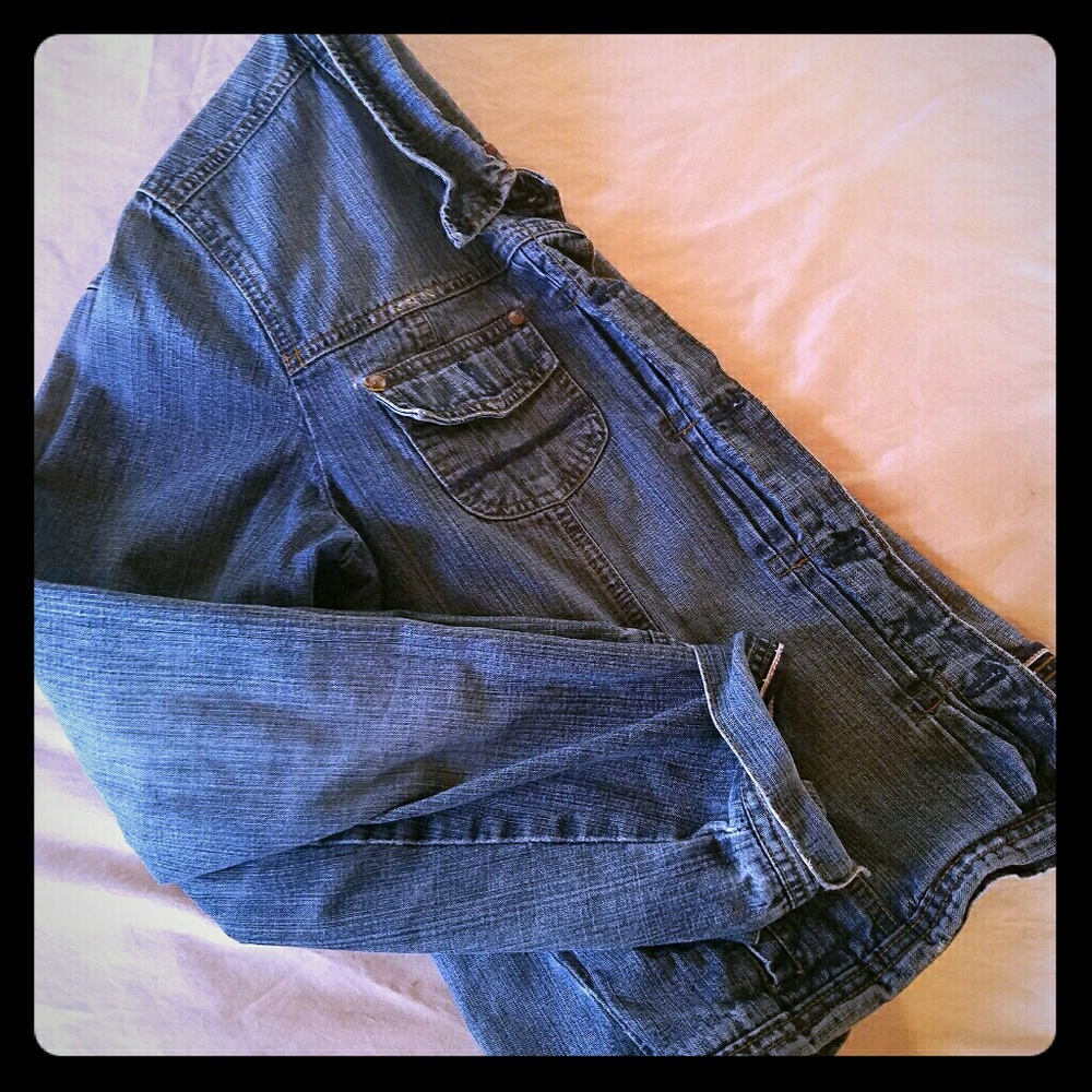 Old Navy Distressed Denim Jacket