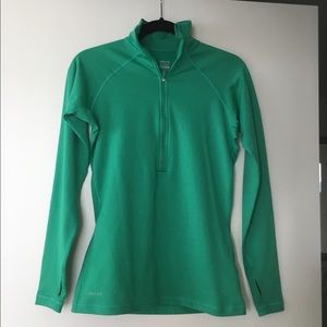Nike 1/2 Zip Emerald Green Dri Fit Fleece lined- M