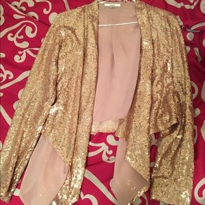 Rose Gold Sequin Blazer ✨