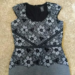 ✨DONATING 3/14✨Lace Overlay Business Dress