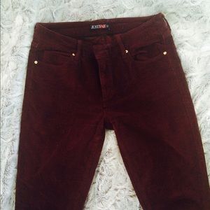 Corduroy maroon/burgundy pants