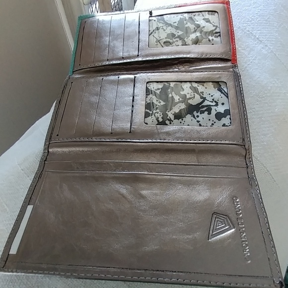 NEW CAROLINA DE CUNTO DESIGNER LEATHER WALLET - Picture 3 of 8