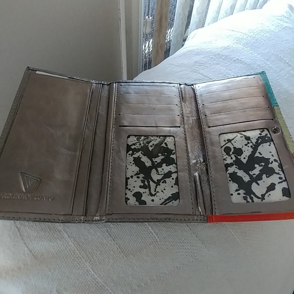 NEW CAROLINA DE CUNTO DESIGNER LEATHER WALLET - Picture 7 of 8