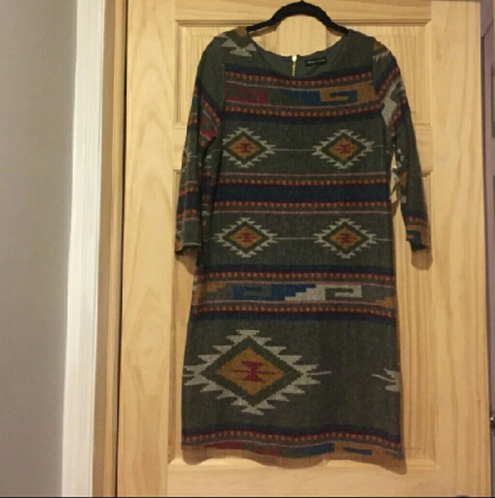 Aztec Sweater Dress Lined New without Tags Reposh