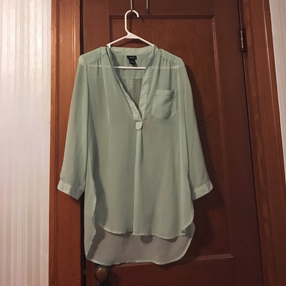 Mint green sheer tunic - Picture 1 of 1