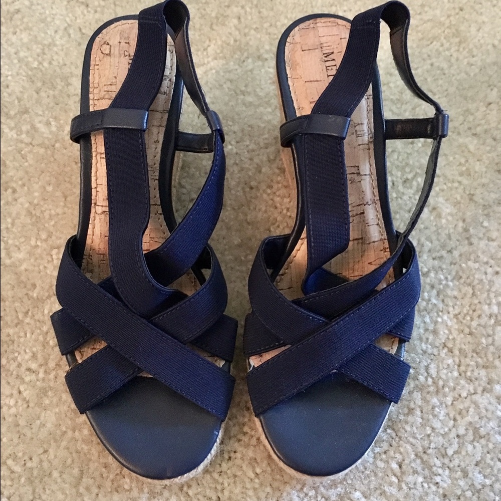 Merona Navy Blue Wedges